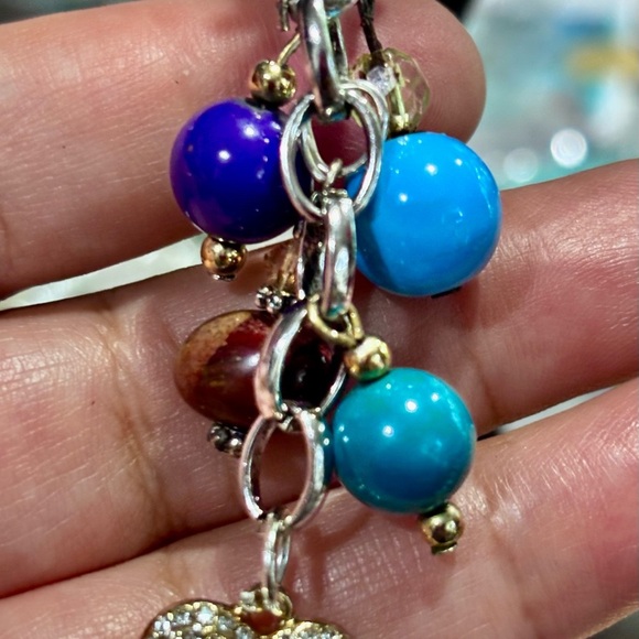 Charming bag charm with Heart Pendant handmade purse charm, zipper charm - Picture 6 of 9